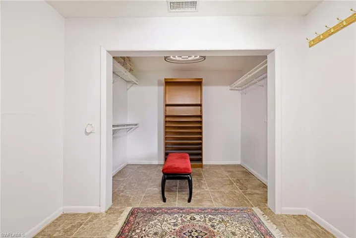 View of spacious closet