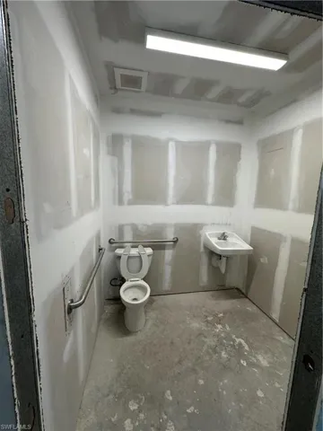 Bathroom with toilet and sink