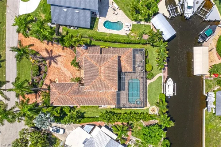 Aerial view of home