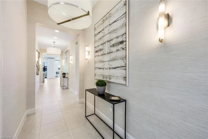 Foyer with Designer Lighting