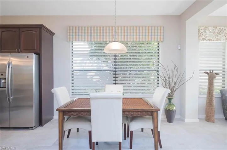 View of dining space
