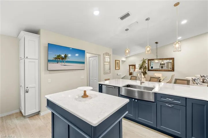 Kitchen featuring an  island.