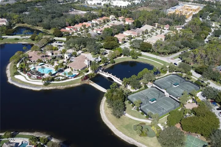 Aerial view of Amenities with lovely lake view