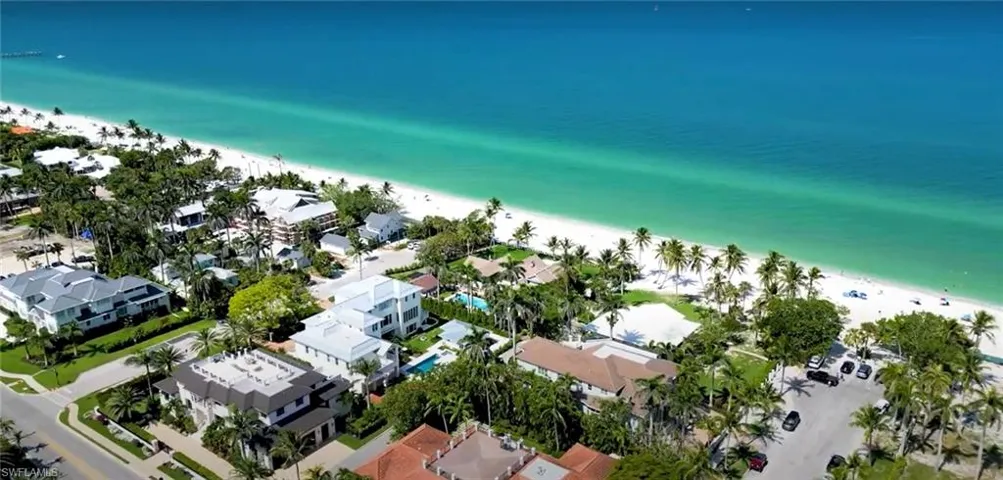 Aerial overview of Naples Beach