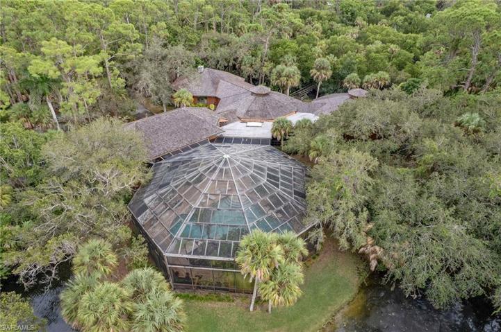 Main house with pool
