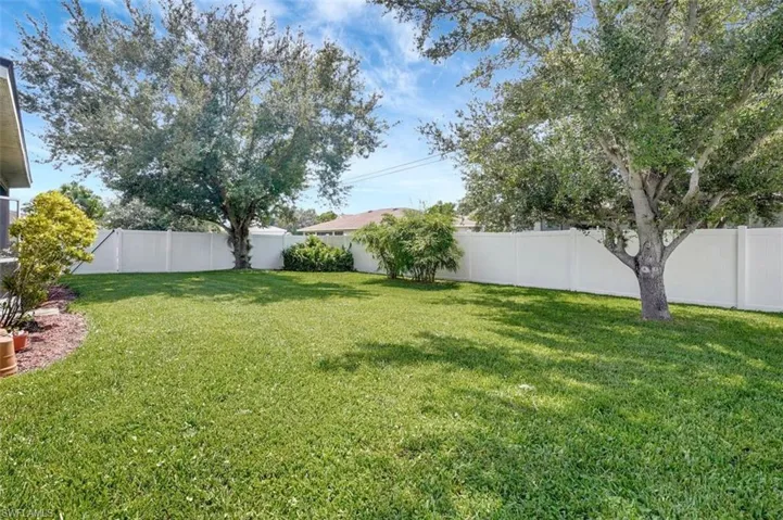 Fenced in yard