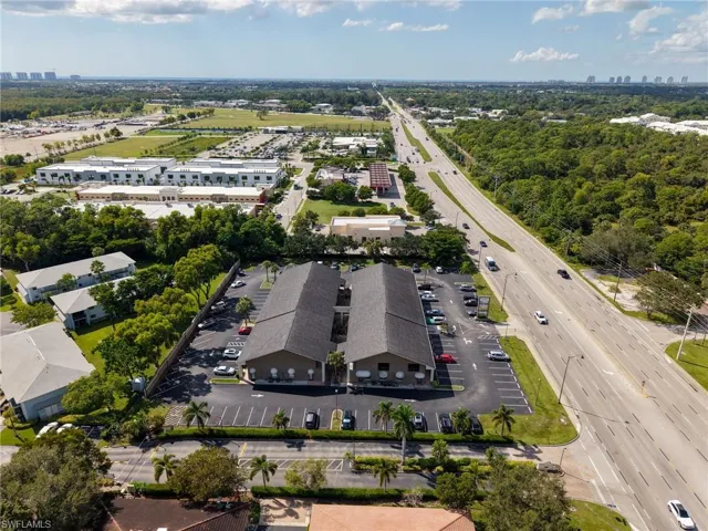 Aerial view of skyline