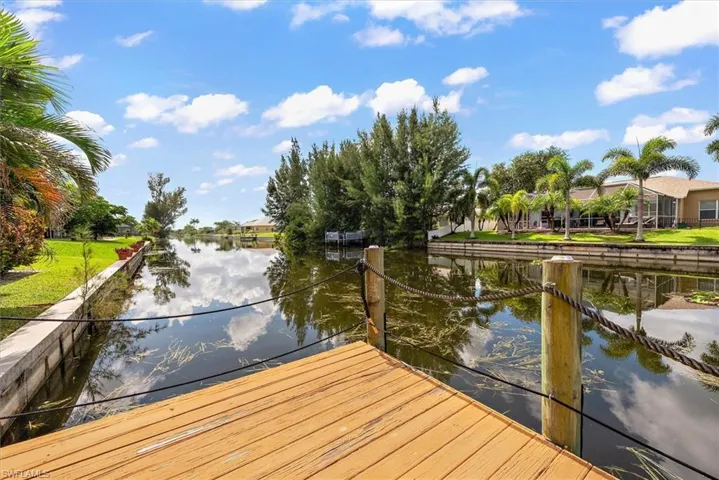 Dock featuring a water view