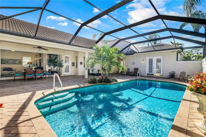 Pool view w/ cabana