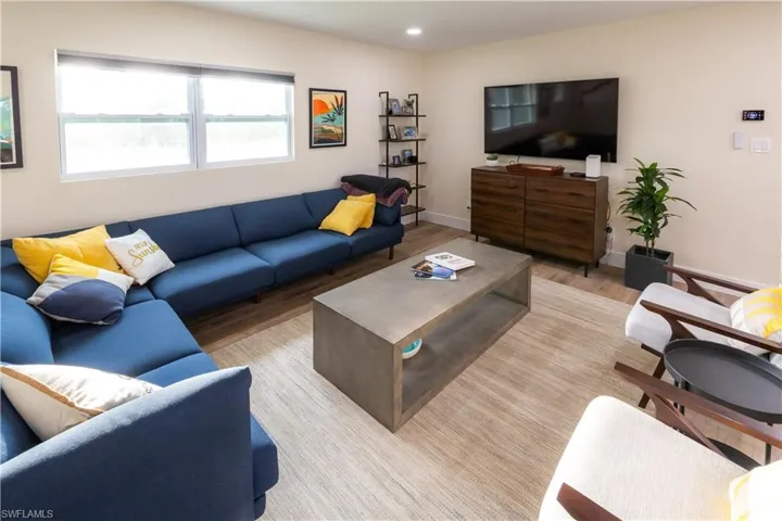 Living area is the heart of the home. With modern finishes, neutral tones, and an airy feel, it's the perfect place to unwind after a day on the water.this living area is the heart of the home. With modern finishes, neutral tones, and an airy feel, it's the perfect place to unwind after a day on the water.