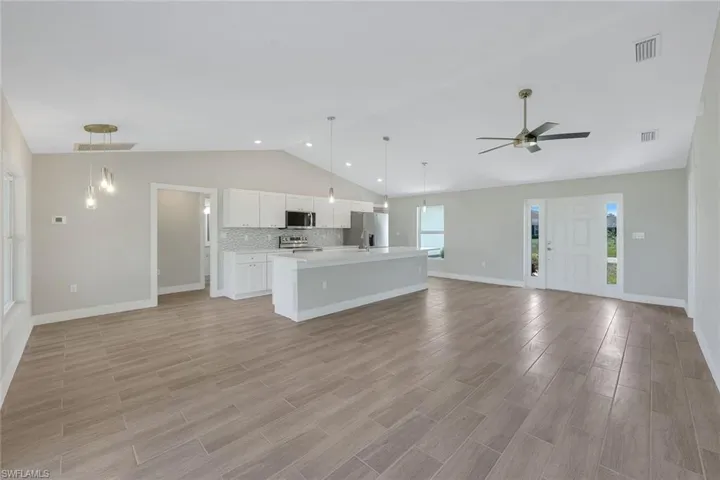 open concept floor plan
