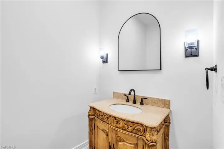 Half bath by office