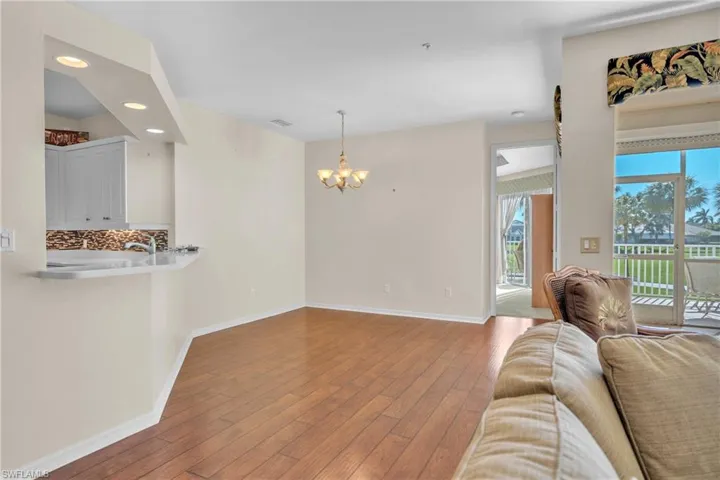 Additional dining area off living room and lanai