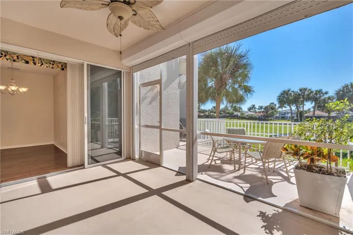 Screened porch that opens to wrap around lanai