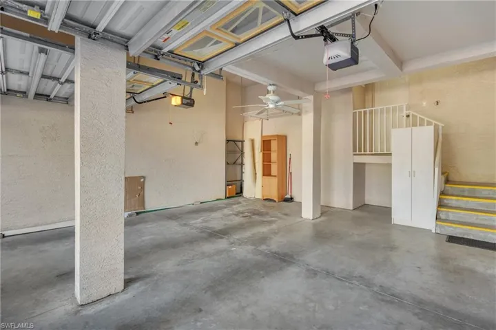 Attached garage - through the laundry room.