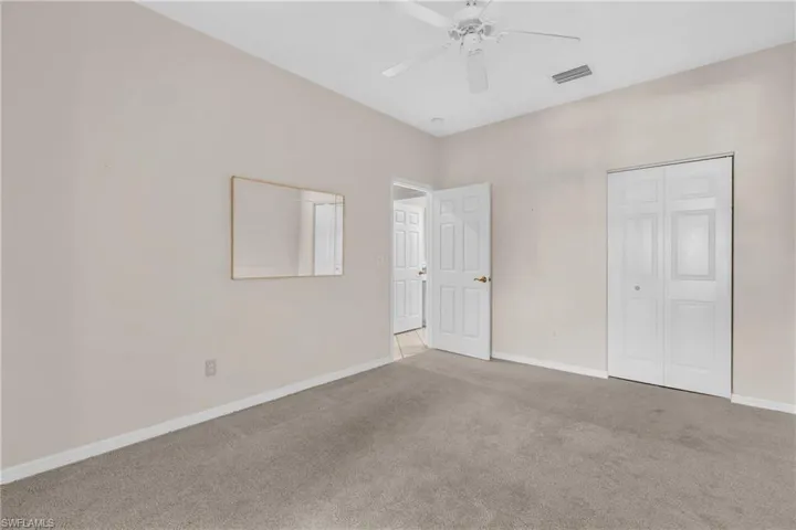 Third bedroom - extra large closet