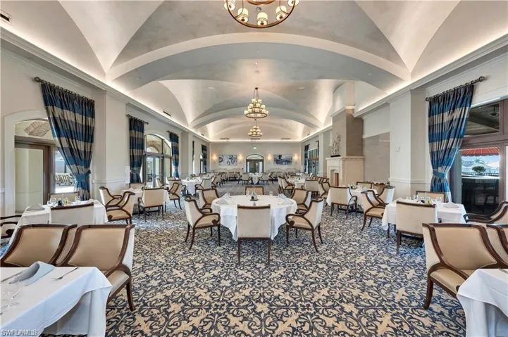 Talis Park Clubhouse -Formal Dining Room.