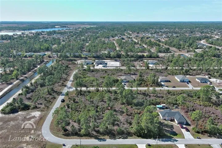 Aerial view of property's location
