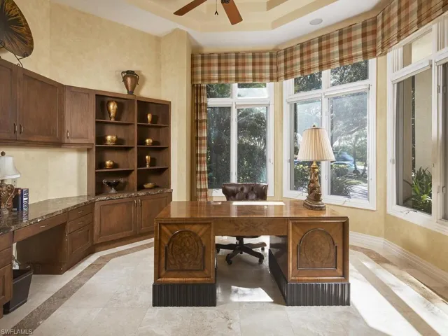 Dedicated office, just off the entry foyer.