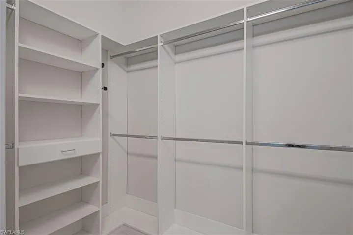 Master walk in closet