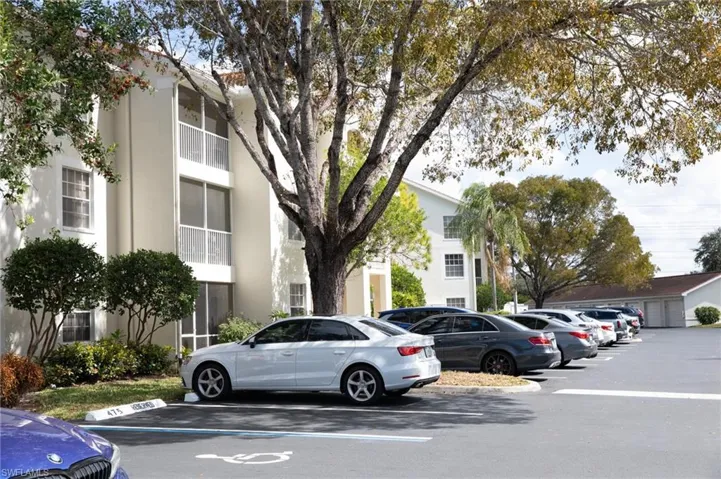 View of uncovered parking lot