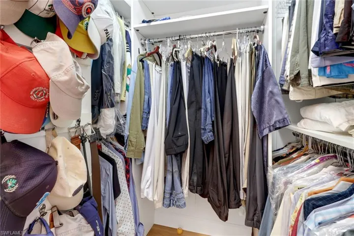 View of spacious closet