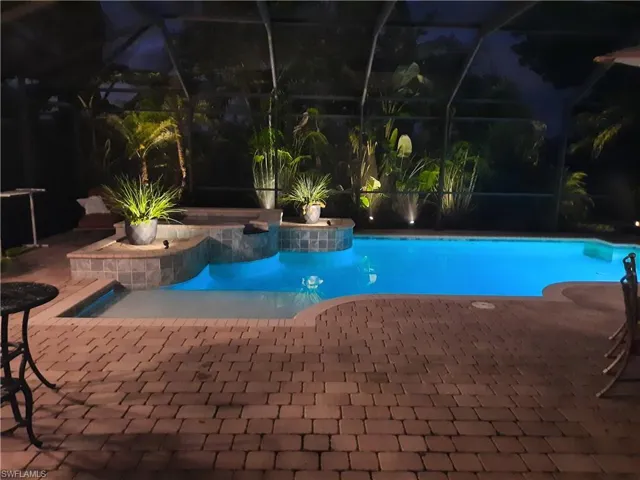 Pool at twilight