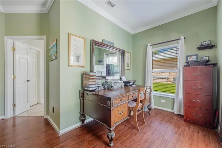 A nice sitting area in the master is a great spot for cozying up with a book, or your treadmill while overlooking the back yard.