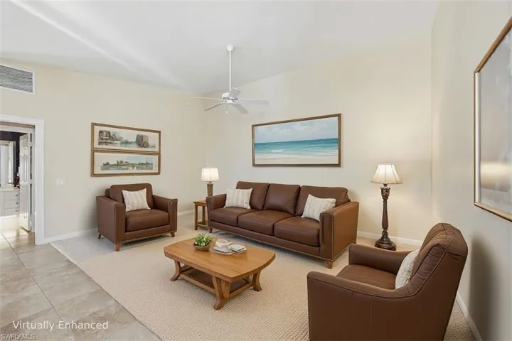 Virtually enhanced living area (furniture)