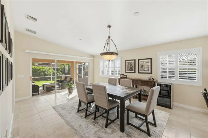 Virtually enhanced dining area (removed curtain)
