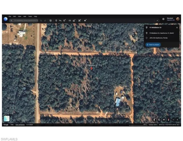 Aerial view of property's location