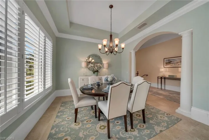 he spacious dining room is ready to host your holidays and special celebrations...