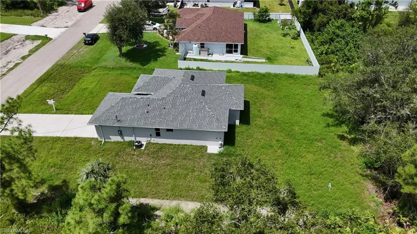 View from above of property