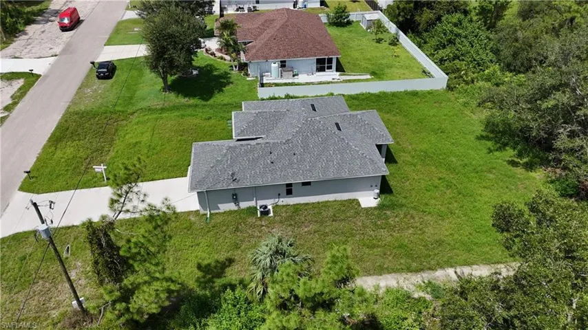 Aerial view of property and surrounding area