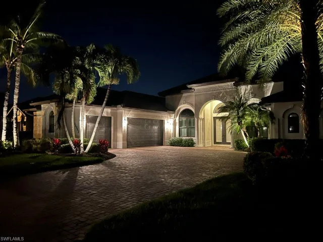 Evening view with lighting