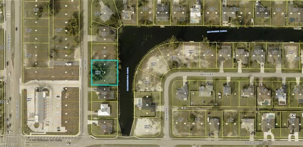 Aerial view of property's location