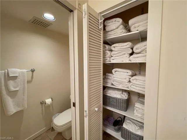 Linen Closet in Master Bathroom