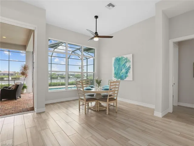 Informal dining area