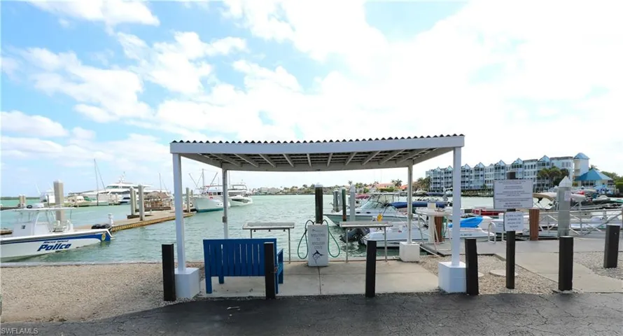 Dock with a water view