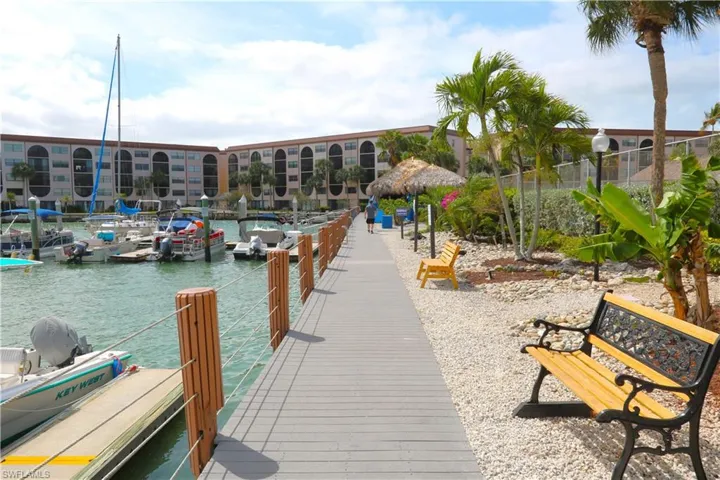 Dock with a water view