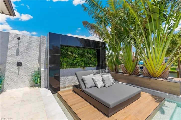View of patio with outdoor lounge area