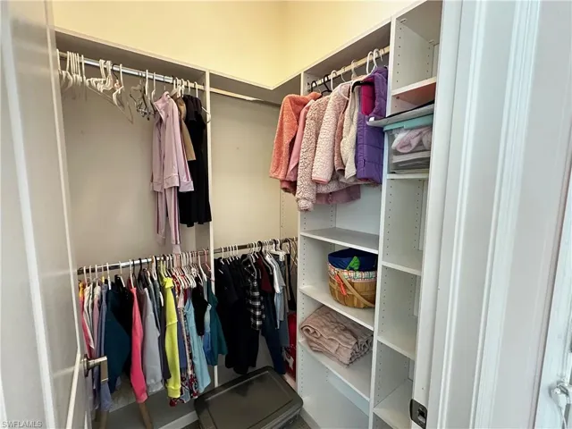 View of spacious closet