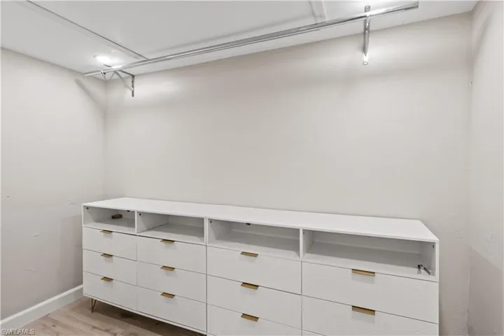 A standout feature is the huge walk-in closet, offering endless possibilities for organization.