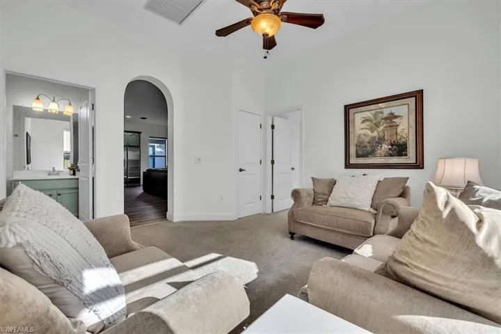 Living area (can be used as a den).