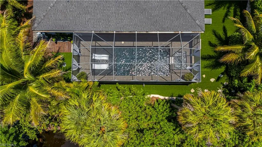 View from above of property