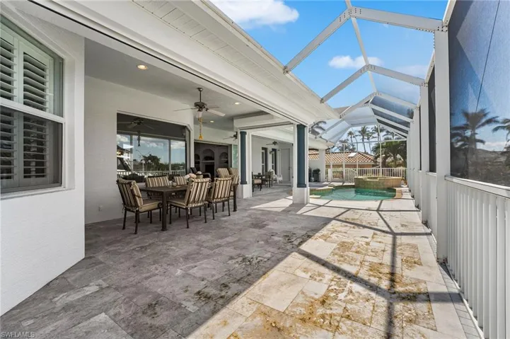 There is lots of covered space for relaxing and entertaining!