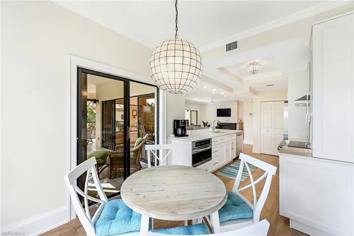 Breakfast Nook opening to screened patio