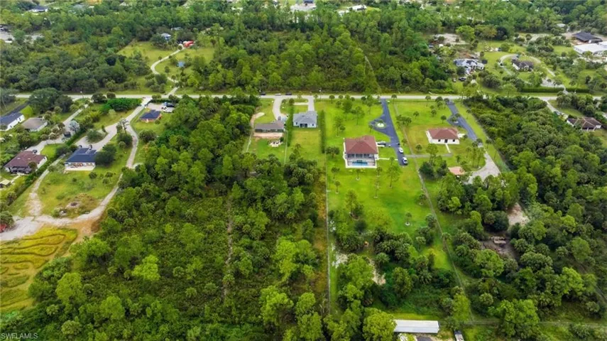 Aerial view of property's location