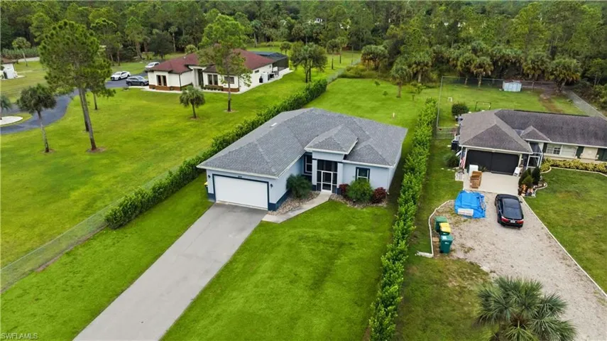 Aerial view of property and surrounding area