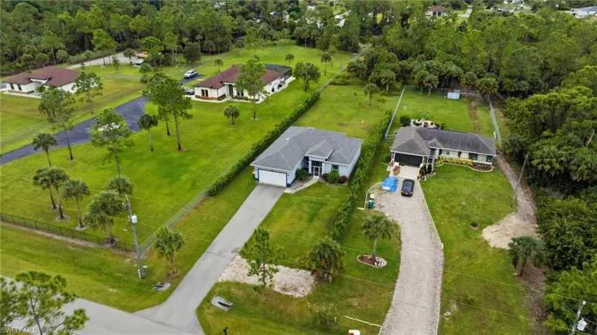 View from above of property